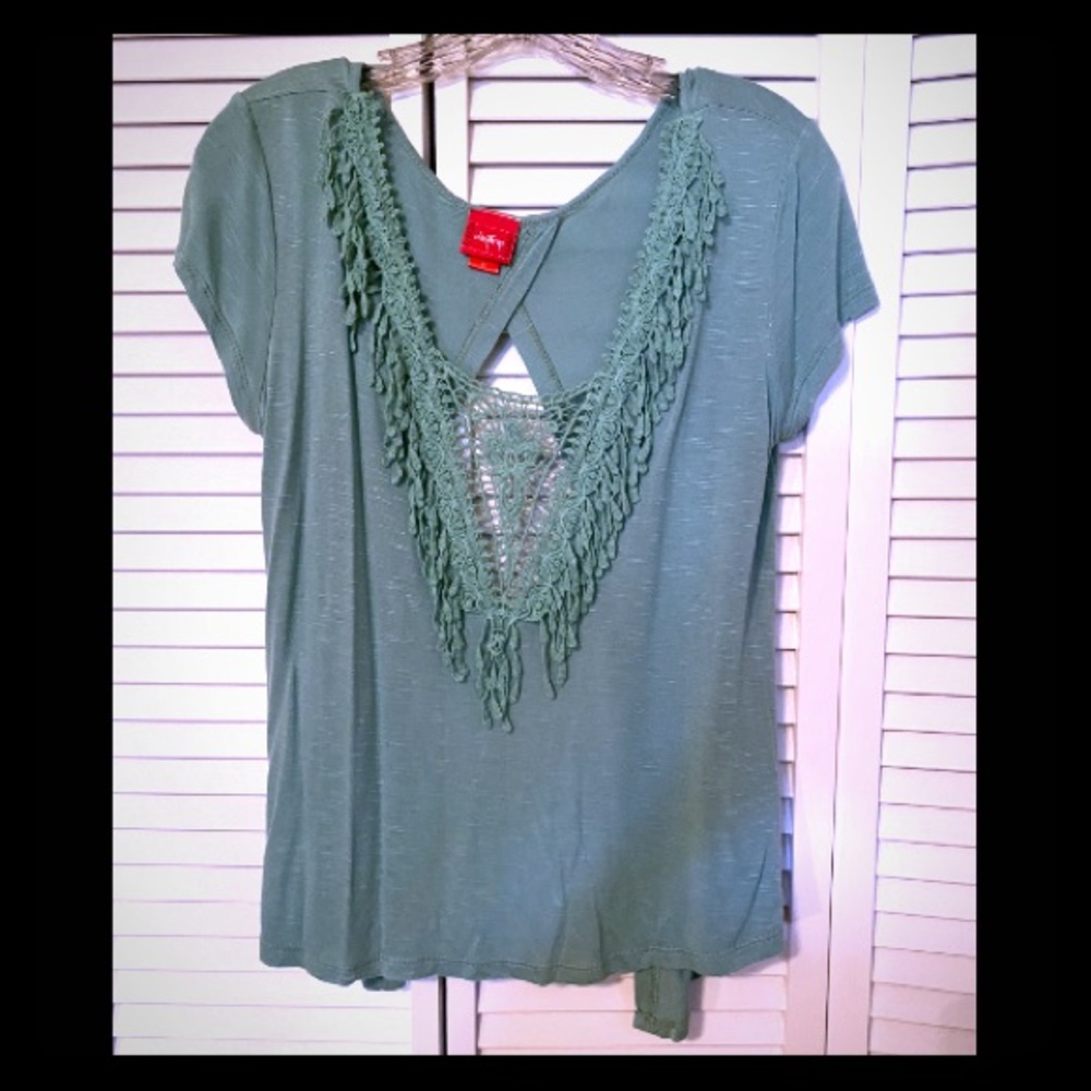 Daytrip Open Back, Fringed Top